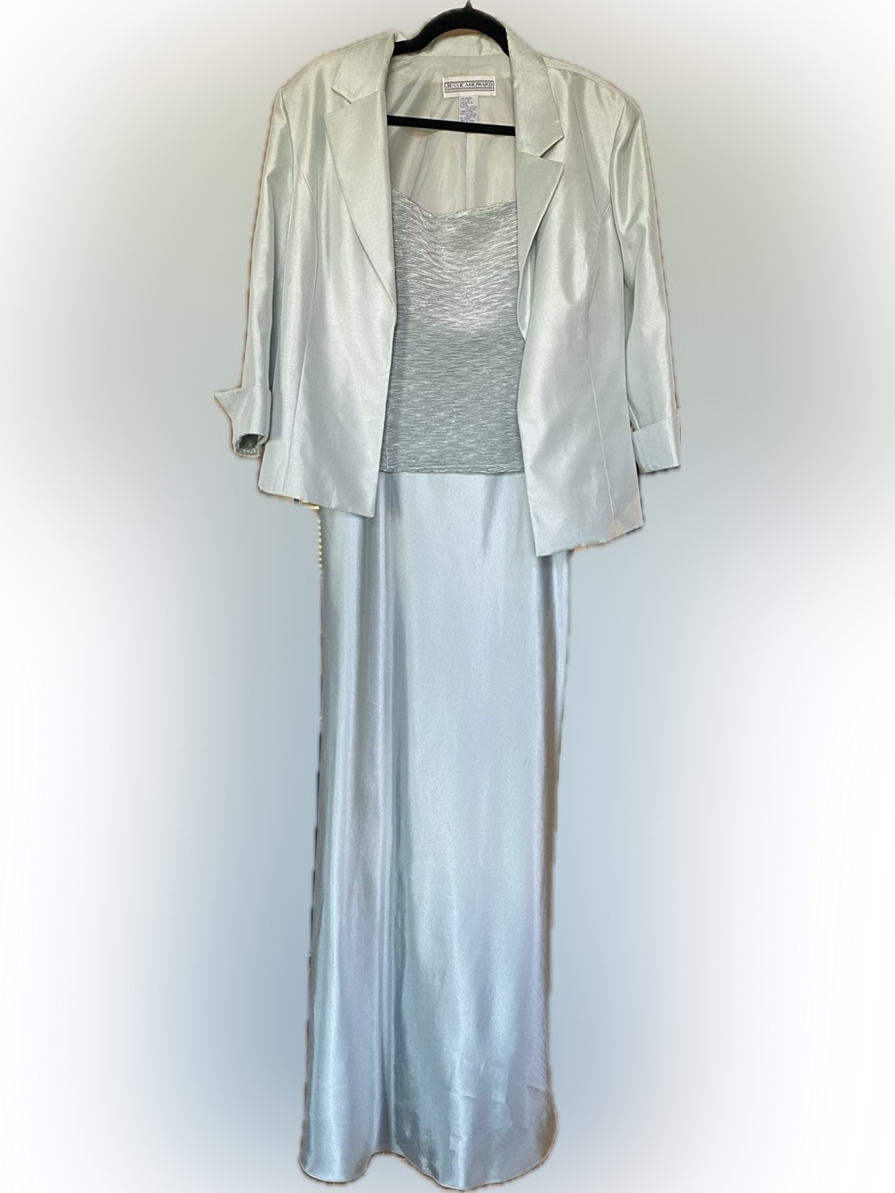Jessica Howard Satin Maxi Dress with Matching Jacket
